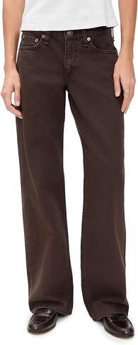 rag & bone Women's Saige Low-Rise Full Straight Jeans in Saudi Arabia