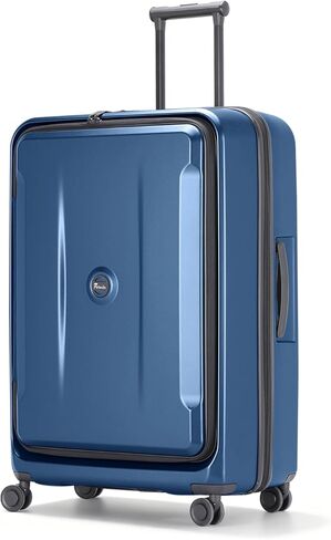 Luggage Sets 2 Piece, Carry On Luggage with Front Pocket & USB Port and 28 Inch Expandable Checked Luggage with Top Opening, Durable PC Hardside Suitcases with Spinner Wheels & TSA Lock, Blue (20/28) in Kuwait