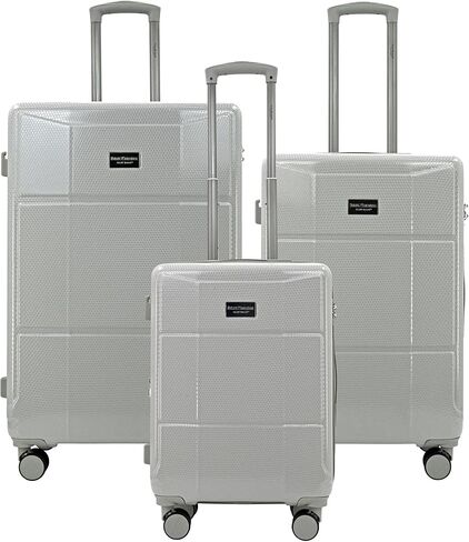 Isaac Mizrahi AERO 3-Piece Luggage Set – Lightweight Expandable ABS Hard Shell Suitcases with Spinner Wheels (28"/24"/20") – Designer Travel Set (Rose Gold) in Saudi Arabia