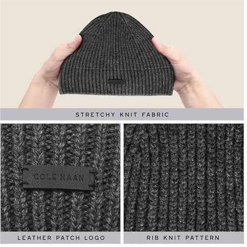 مجموعة قبعة صغيرة للرجال وقفازات شتوية تعمل باللمس من كول هان للطقس البارد in Saudi Arabia