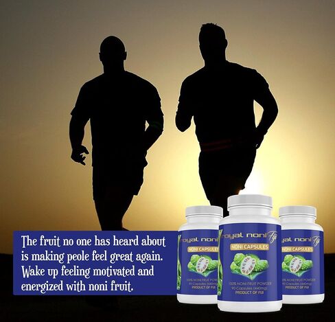 Royal Noni Capsules 100% Organic Noni Fruit Sustainably Grown and Harvested With Fijian Noni Natural Source of Antioxidant and Amino Acids in Saudi Arabia