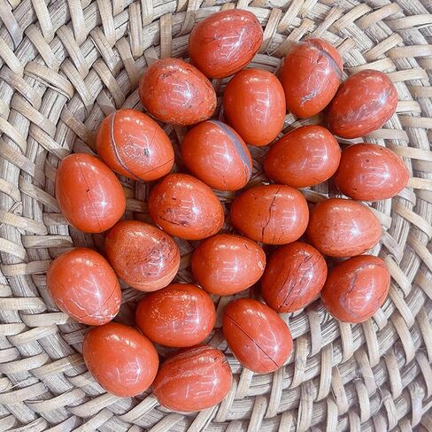 Pack of 20 Natural Mineral Stones Crystal Assortments Eggs Eggs Healing Crystals Set Gemstones Statue Home Decor Easter Eggs in Saudi Arabia