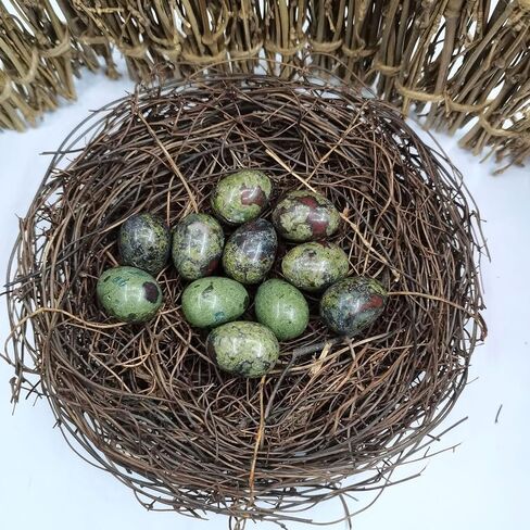 Pack of 20 Natural Mineral Stones Crystal Assortments Eggs Eggs Healing Crystals Set Gemstones Statue Home Decor Easter Eggs in Saudi Arabia