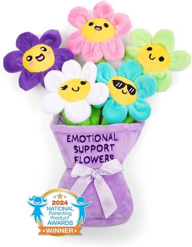 Emotional Support Gingerbread by Relatable, Christmas Stuffed Animals, Great Gingerbread Man Gifts, Funny Gifts or Cute Christmas Decor, Includes 5 Gingerbread Plushies with Carrying Basket in Kuwait