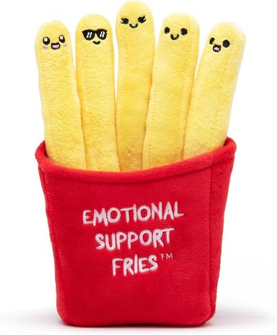 Emotional Support Gingerbread by Relatable, Christmas Stuffed Animals, Great Gingerbread Man Gifts, Funny Gifts or Cute Christmas Decor, Includes 5 Gingerbread Plushies with Carrying Basket in Kuwait