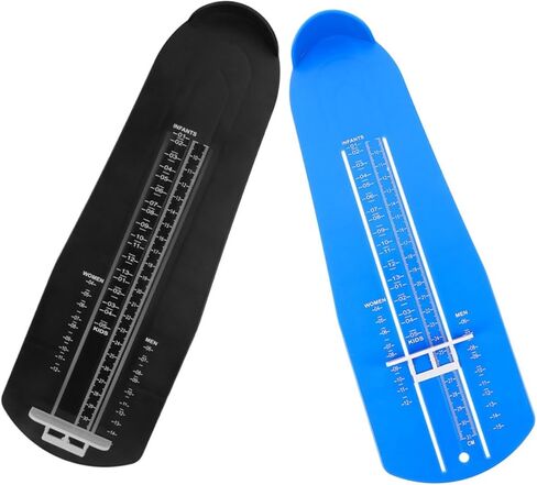 2pcs Foot Measurement Device Shoe Measuring Gauge for Adults US Accurate Plastic Shoe Sizer Tool for Correct Fit and Online Shopping in Saudi Arabia
