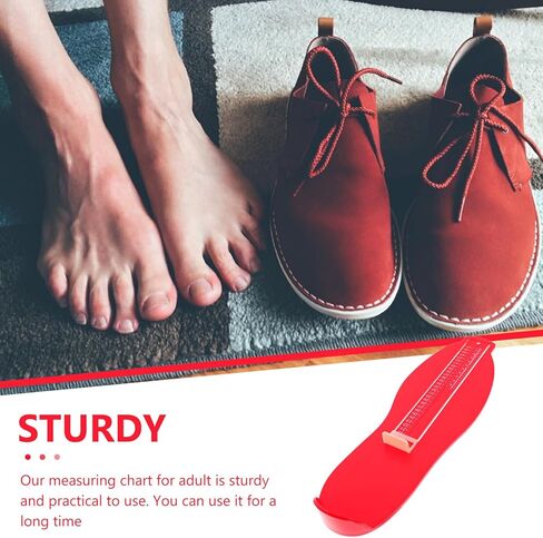 NOLITOY Adult Foot Measuring Ruler with Tape Measure Lightweight and Portable Foot Gauge for Accurate Shoe Measurement Suitable for Men and Women at Home Shoe Stores Random Color in Saudi Arabia