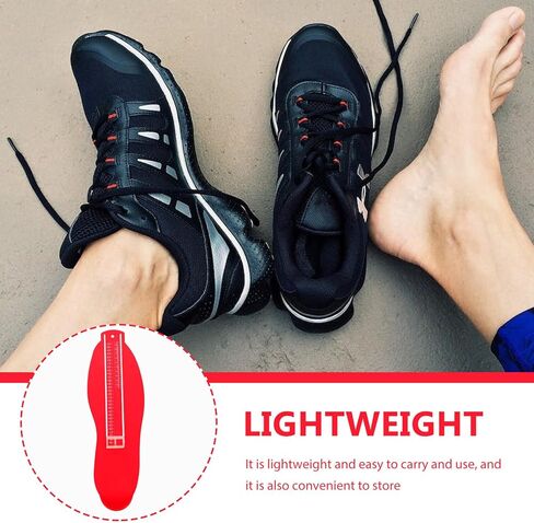 NOLITOY Adult Foot Measuring Ruler with Tape Measure Lightweight and Portable Foot Gauge for Accurate Shoe Measurement Suitable for Men and Women at Home Shoe Stores Random Color in Saudi Arabia