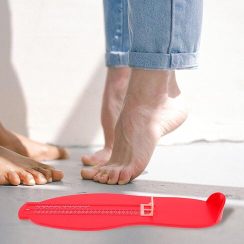 NOLITOY Adult Foot Measuring Ruler with Tape Measure Lightweight and Portable Foot Gauge for Accurate Shoe Measurement Suitable for Men and Women at Home Shoe Stores Random Color in Saudi Arabia