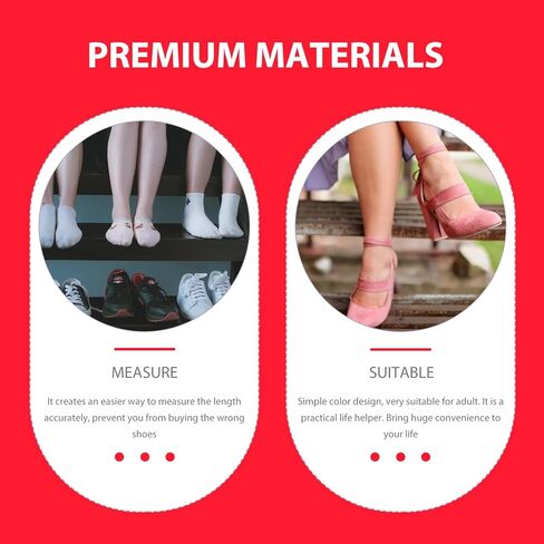 NOLITOY Adult Foot Measuring Ruler with Tape Measure Lightweight and Portable Foot Gauge for Accurate Shoe Measurement Suitable for Men and Women at Home Shoe Stores Random Color in Saudi Arabia
