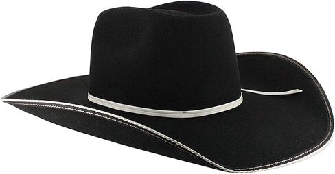 RESISTOL 4X Snake Eyes Black Brick Felt Cowboy Hat in Saudi Arabia