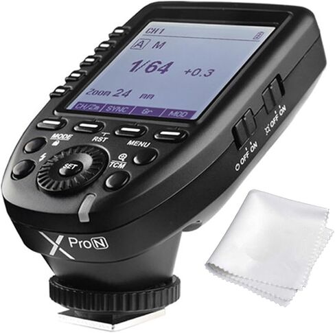 Godox Xpro-F for Fuji Fujifilm TTL Wireless Flash Trigger, 1/8000s HSS, TTL-Convert-Manual Function, Large Screen, 5 Dedicated Group Buttons, 11 Customizable Functions with Cleaning Kit in Saudi Arabia