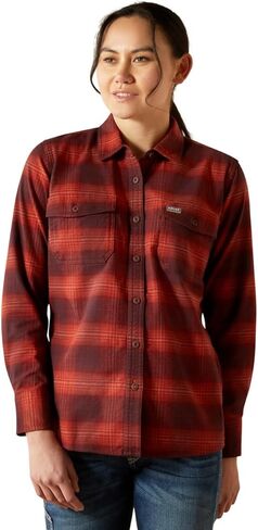 قميص عمل Ariat نسائي من مادة Rebar Flannel Durastretch in Saudi Arabia