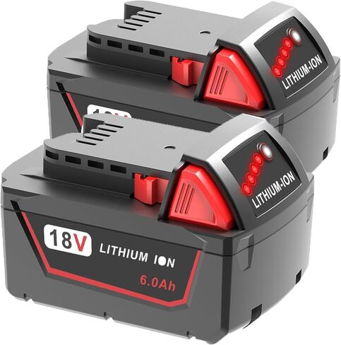 بطاريات بديلة 5.0ah 18V لبطارية Milwaukee M18 5.0ah 48-11-1850، متوافقة مع أدوات 48-59-1812 Milwaukee 18v وشاحن بطارية ليثيوم أيون Milwaukee 18V in Saudi Arabia