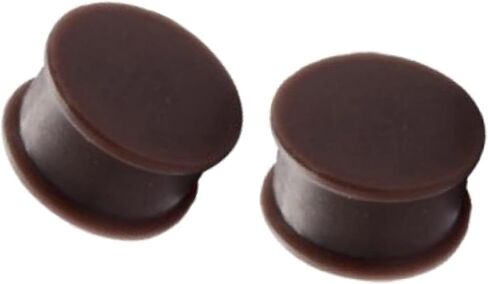 زوج من سدادات الأذن من السيليكون من بروكر، مقاييس الأنفاق، لون البشرة، متعددة الألوان in Kuwait