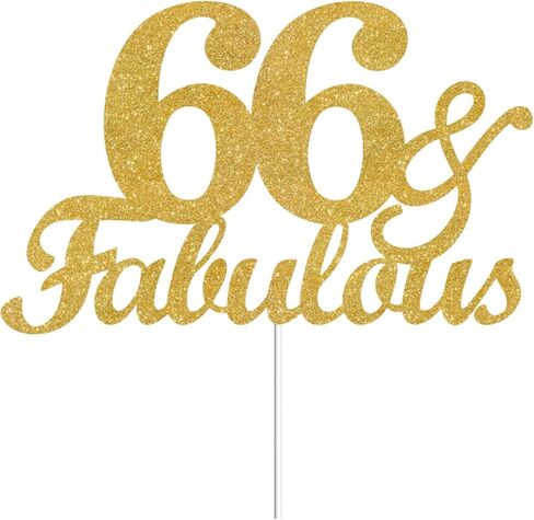 41 & Fabulous Cake Toppers Gold Glitter, Happy 41st Birthday Cake Topper Cheers to 41 Years Old Bday Decoration, Forty-one and Fabulous Cake Decorations for 41st Birthday Anniversary Party in Saudi Arabia