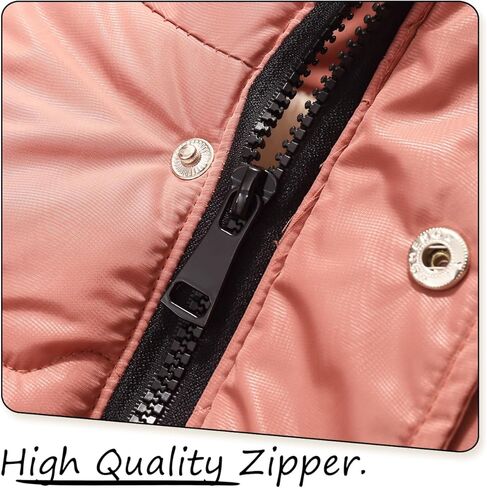 Girls Winter Jacket Coat with Fur Hood Size 4-10 Warm Fleece Lined Puffer Outwear in Saudi Arabia