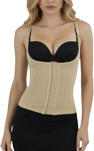 ToBeInStyle Women's Shaping Control Torsette Open-Bust Compression Top in Saudi Arabia
