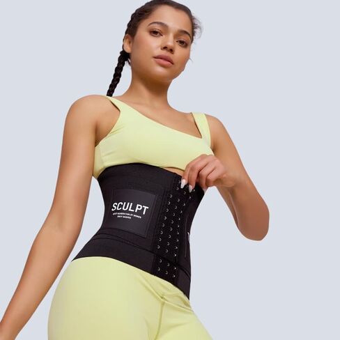 Hook & Eye Waist Trainer - Adjustable Tummy Control Girdle, Breathable Shapewear for Workouts & Postpartum in Saudi Arabia