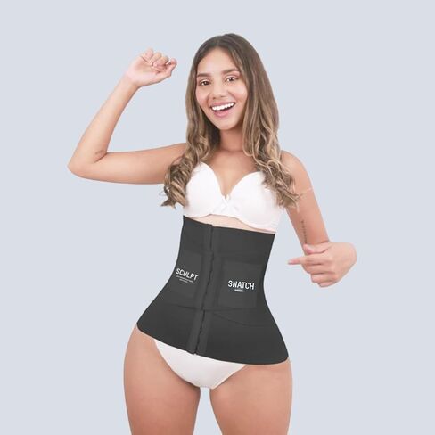 Hook & Eye Waist Trainer - Adjustable Tummy Control Girdle, Breathable Shapewear for Workouts & Postpartum in Saudi Arabia
