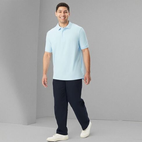 French Toast Unisex-Adult Sleeve Pique Polo Shirt (Standard & Husky) in Saudi Arabia