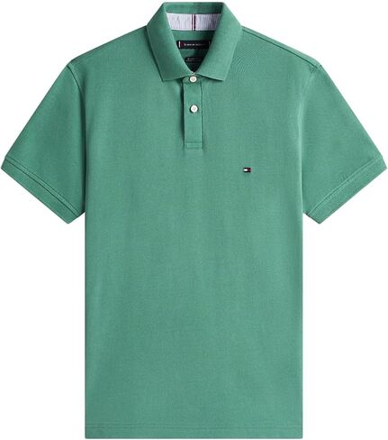 Tommy Hilfiger Men's Polo Shirt Regular Fit, WillowSlate, L Dusty Green in Saudi Arabia