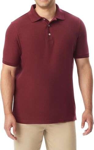 French Toast Unisex-Adult Sleeve Pique Polo Shirt (Standard & Husky) in Kuwait