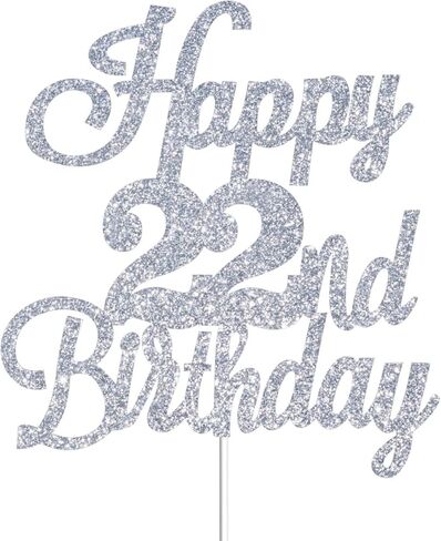 Happy 42nd Birthday Cake Toppers Silver Glitter, Cheers to 42 Years Old Bday Decoration 42nd Anniversary Cake Topper, Forty-two Theme Cake Decorations for Birthday Anniversary Party in Kuwait