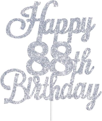 Happy 42nd Birthday Cake Toppers Silver Glitter, Cheers to 42 Years Old Bday Decoration 42nd Anniversary Cake Topper, Forty-two Theme Cake Decorations for Birthday Anniversary Party in Kuwait