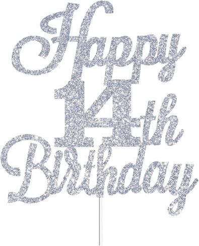 Happy 42nd Birthday Cake Toppers Silver Glitter, Cheers to 42 Years Old Bday Decoration 42nd Anniversary Cake Topper, Forty-two Theme Cake Decorations for Birthday Anniversary Party in Kuwait