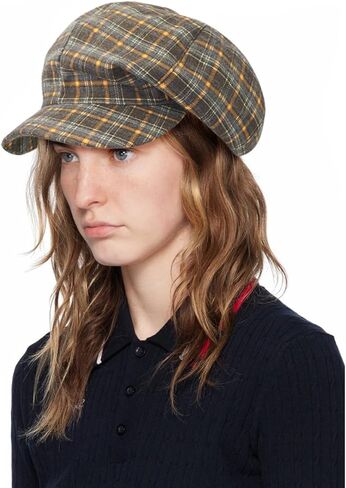 Beret Newsboy Cap for Women Gatsby Retro Octagonal Plaid Hats in Saudi Arabia