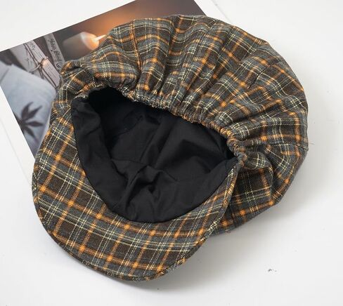Beret Newsboy Cap for Women Gatsby Retro Octagonal Plaid Hats in Saudi Arabia