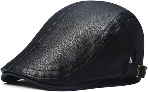 تشيوانهايجو الرجال قابل للتعديل بولي Leather الجلود اللبلاب قبعة موزع الصحف قبعة المرأة قبعات القبعات الكلاسيكية قبعة الجولف غاتسبي القيادة قبعة in Kuwait