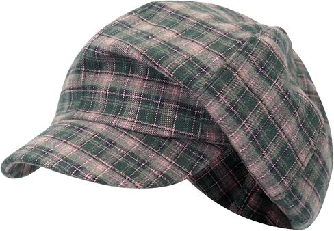 Beret Newsboy Cap for Women Gatsby Retro Octagonal Plaid Hats in Saudi Arabia