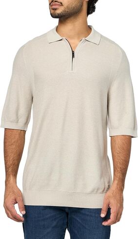 BOSS Mens Basket Weave Knit Pullover Lightweight Sweater in Saudi Arabia