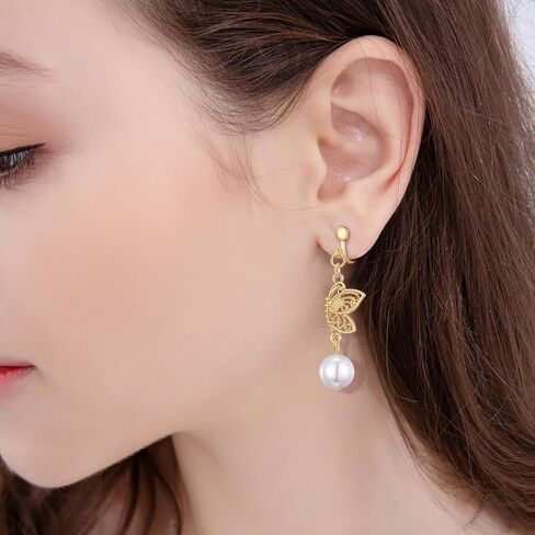 15 Pairs Clip on Earrings for Women Trendy,Lightweight Clipon Earring Set in Silver and Gold Tone in Kuwait