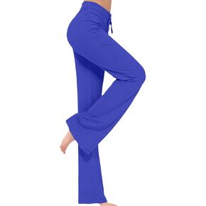 Aniywn Yoga Pants for Women Stretch Loose Casual Wide Leg Lounge Trousers Bootcut Flare Leggings Drawstring Workout Pants in Kuwait