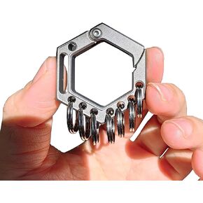 سلسلة مفاتيح من التيتانيوم سريعة الإصدار، سلسلة مفاتيح جلدية، حلقة مسدس شديدة التحمل، حامل مفاتيح السيارة، مشبك حزام، حلقة تسلق in Kuwait