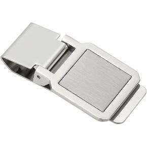 PATIKIL Stainless Steel Money Clip, Metal Slim Wallet Clip for Men Square Money Holder Minimalist Front Pocket Wallet for Credit Card Business Card in Saudi Arabia