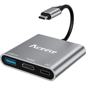 Aceele USB Hub 3.0 Splitter with 4ft Extension Long Cable Cord, 4-Port Ultra-Slim Multiport Expander for Desktop Computer PC, Laptop, Chromebook, Mac Mini, iMac, PS4, Flash Drive Data and More in Kuwait