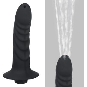 منظف ​​الدش السيليكون ذو 4 فتحات، نظام حقنة شرجية، فوهة دش مياه محمولة، مجموعة تنظيف مهبلية لشطف الشرج للرجال والنساء، أسود in Kuwait