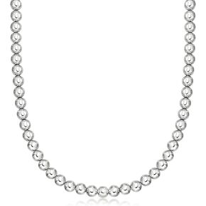 Ross-Simons Italian 8mm Sterling Silver Bead Necklace in Kuwait