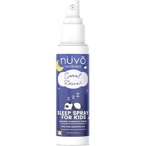 NUVO WELLNESS Pillow Spray for Kids - Room, Linen & Deep Sleep Spray Made with Therapeutic Essential Oils - Lavender, Chamomile & Orange Blend - (3.3oz) in Saudi Arabia