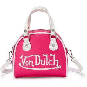 Von Dutch Womens Classic Bowling Bag Purse - Womens Handbag with Adjustable Strap, Spacious Interior, and Iconic Logo Design in Saudi Arabia