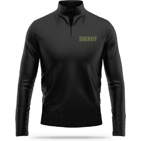 Sheriff Utility Quarter-Zip - USA Patriotic Pullover - 100% Polyester for Odor Free & Moisture-Wicking Comfort. in Saudi Arabia
