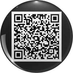 SPINNING RAT QR CODE Round Metal 0.75" Lapel Pin Hat Shirt Tie Tack Pinback in Saudi Arabia