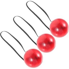 Toyvian 3pcs Clown Nose Halloween Decor Jester Costume Car Decoration Kids Adult Costume Set Plastic Accessory Performance Prop Cosplay in Saudi Arabia