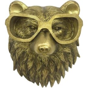 ديكور جداري لرأس الفأر، منحوتات رأس الحيوان للتعليق على الحائط من الراتنج الحيواني البرونزي لتزيين الحائط لغرفة المعيشة وغرفة النوم والمطبخ والمنزل والمكتب هدية ديكور in Kuwait