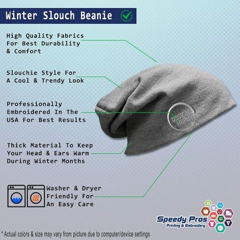 Speedy Pros Slouchy Beanie for Men Scotland Flag Embroidery Winter Hats Women Skull Cap in Saudi Arabia