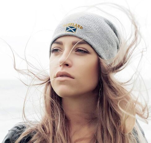Speedy Pros Slouchy Beanie for Men Scotland Flag Embroidery Winter Hats Women Skull Cap in Saudi Arabia
